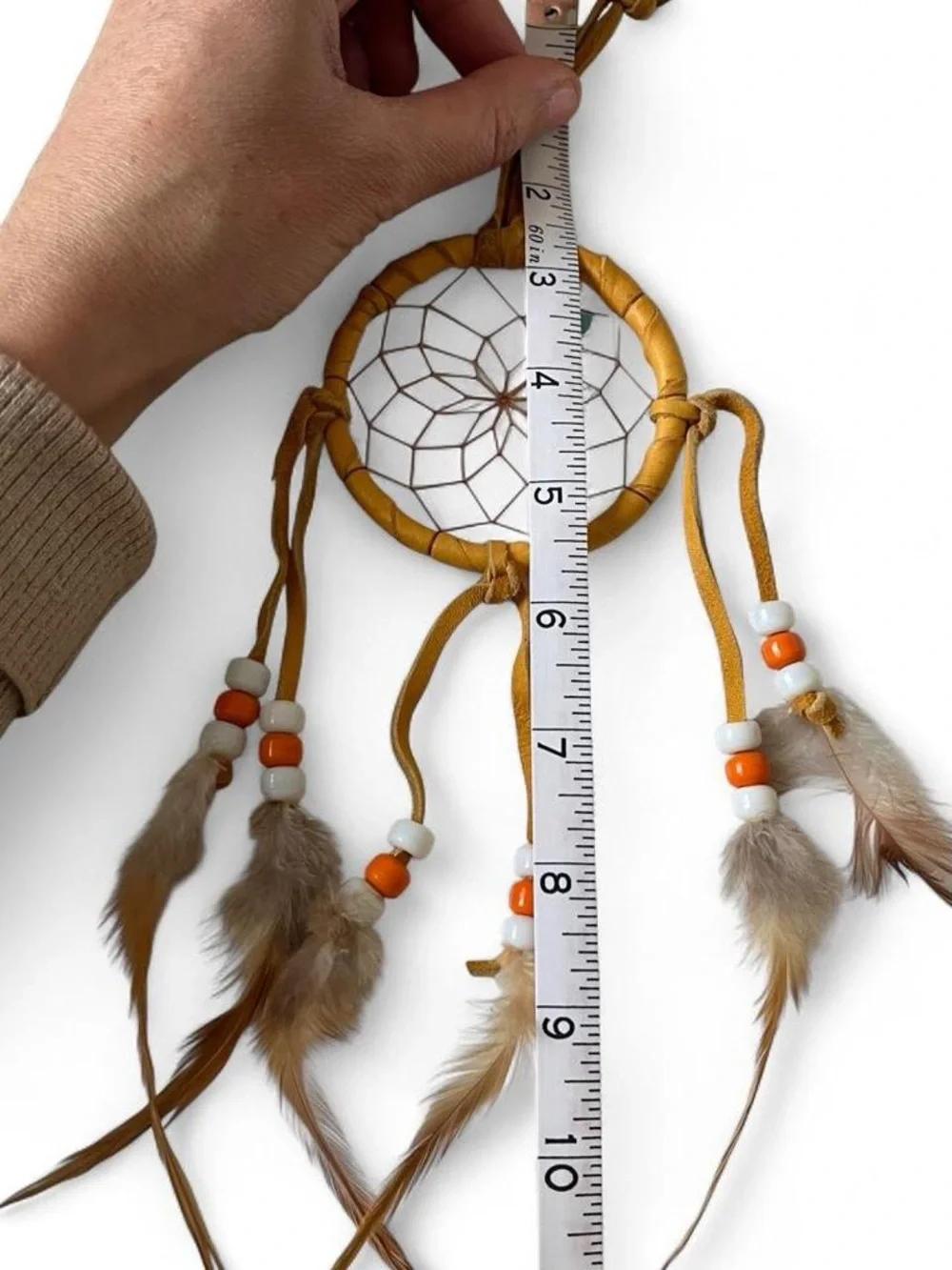 Handmade Dreamcatcher with Feathers from Seminole Tribe
